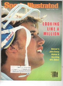 Aug 15 1983 Sports Illustrated Magazine John Elway NFL Debut Broncos