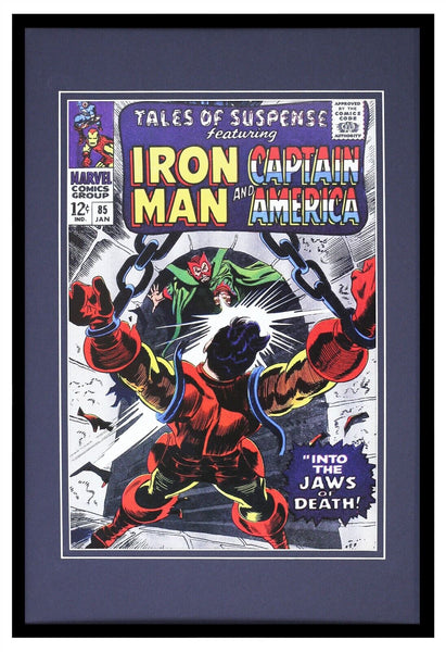 Tales of Suspense #85 Cap Iron Man Framed 12x18 Official Repro Cover Display