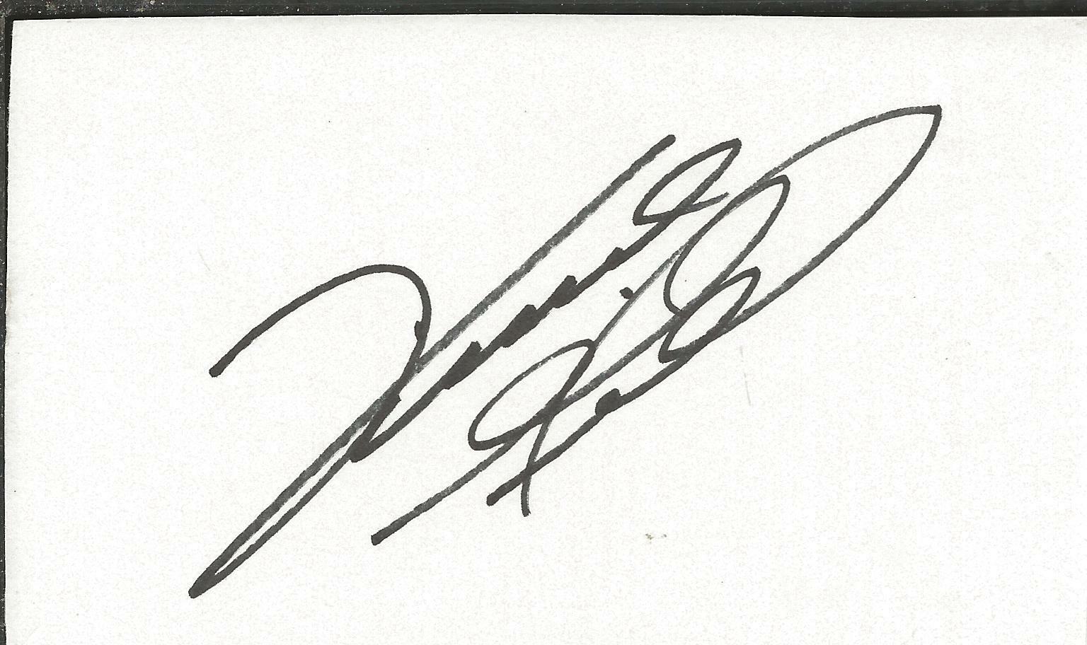 Vince Gill Signed 3x5 Index Card Country Star