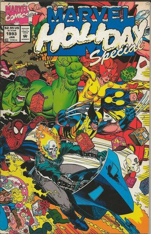 Marvel Holiday Special 1993 ORIGINAL Vintage 1993 Spider-Man Hulk