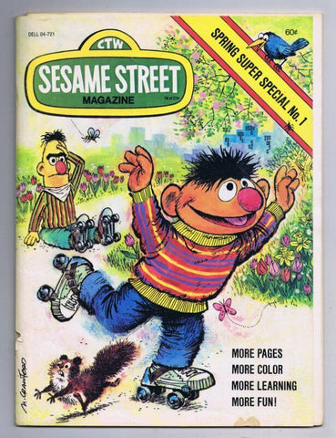 ORIGINAL Vintage 1973 Sesame Street Magazine Spring Special #1 Bert and Ernie  