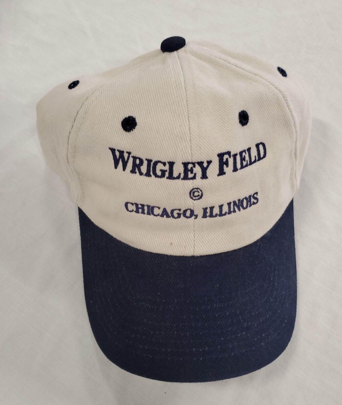 VINTAGE Nissun Chicago Cubs Wrigley Field Adjustable Snapback Cap Hat