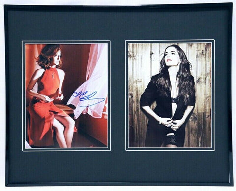 Camilla Belle Signed Framed 16x20 Lingerie Stockings Photo Set AW 10,000 BC