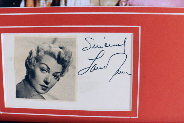 Lana Turner Signed Framed 18x24 Photo Display JSA