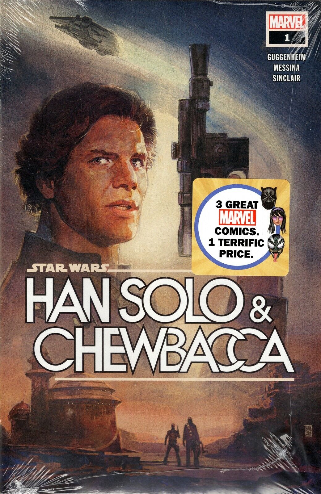 Star Wars Han Solo & Chewbacca #1 2022 SEALED Walmart Exclusive Marvel 3 Pack