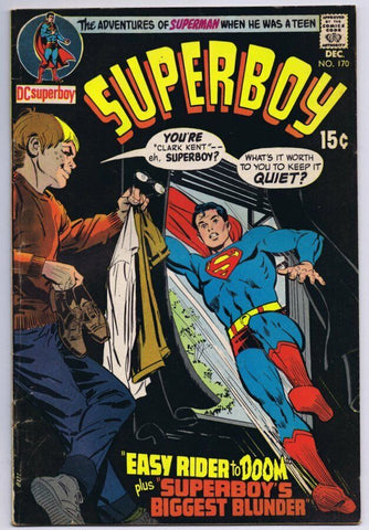 Superboy #170 ORIGINAL Vintage 1970 DC Comics  