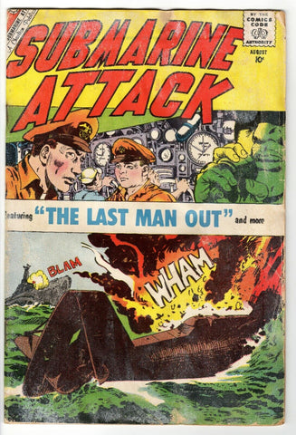 Submarine Attack #23 ORIGINAL Vintage 1960 Charlton Comics