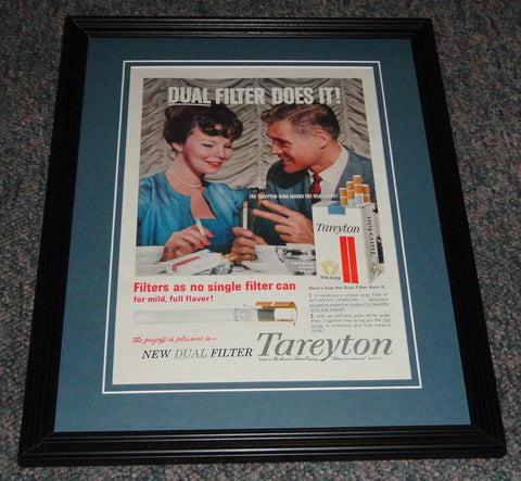 1959 Tareyton Cigarettes 11x14 Framed ORIGINAL Vintage Advertisement Poster B