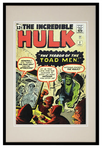 Incredible Hulk #2 Toad Men Marvel Framed 12x18 Official Repro Cover Display