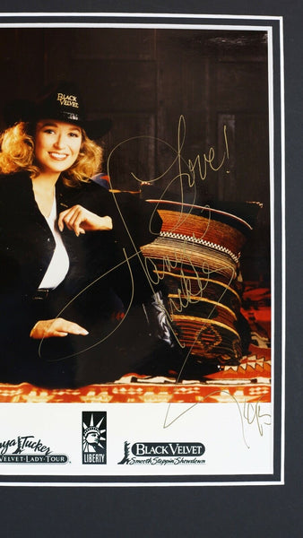 Tanya Tucker Signed Framed 16x20 Can't Run From Yourself CD & Photo Display 