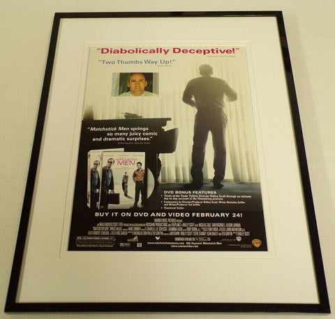 Matchstick Men 2004 Framed 11x14 ORIGINAL Advertisement Nicolas Cage