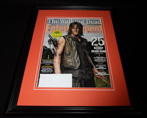 Walking Dead Norman Reedus Framed ORIGINAL Entertainment Weekly Magazine Cover 