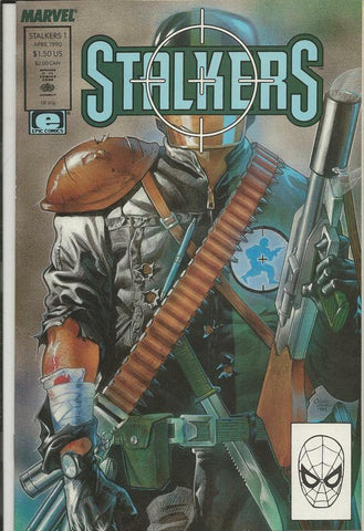 Stalkers #1 ORIGINAL Vintage 1990 Marvel Comics 