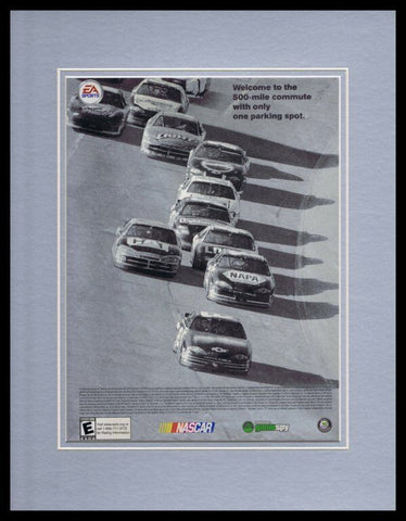 NASCAR Thunder 2003 PS2 XBox 11x14 Framed ORIGINAL Vintage Advertisement