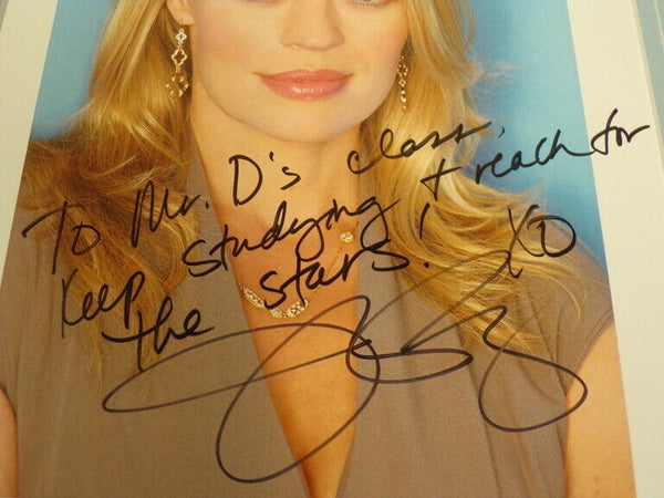 Jeri Ryan Signed Framed 11x14 Photo Display w/ Extensive Inscription to School