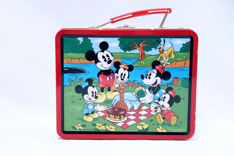 ORIGINAL Vintage 1997 Disney Mickey Mouse Picnic Metal Lunch Box