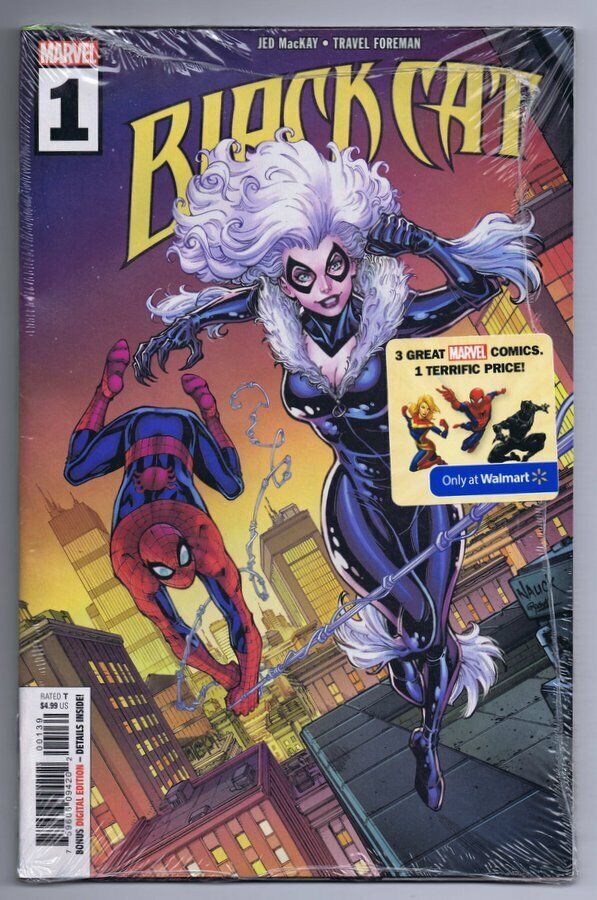 Black Cat #1 Nauck Variant 2019 Walmart Exclusive Marvel Comics 3 Pack