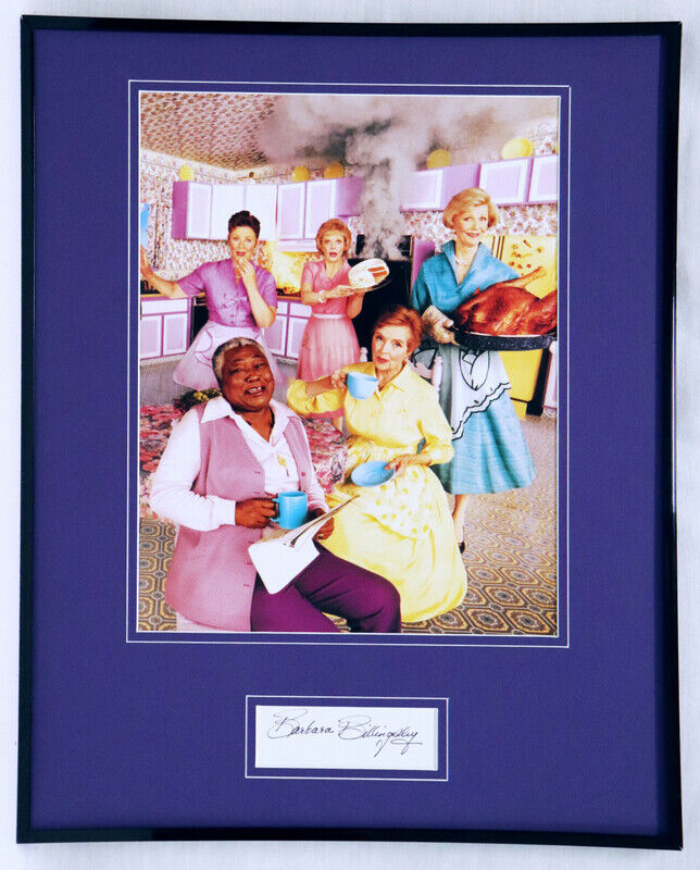 Barbara Billingsley Signed Framed 16x20 Photo Display w/ TV Moms Leave it Beaver