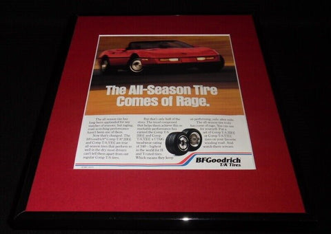 1991 BF Goodrich TA Tires 11x14 Framed ORIGINAL Vintage Advertisement