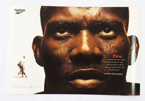 VINTAGE 1996 Planet Reebok Greg Lloyd Poster WDVE Hills Department Store