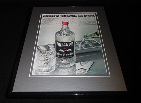 1980 Finlandia Vodka 11x14 Framed ORIGINAL Vintage Advertisement 