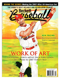 VINTAGE Oct 2007 Beckett Baseball Magazine Albert Pujols Cardinals