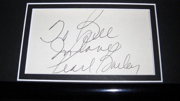 Pearl Bailey Signed Framed 11x14 Note & Photo Display w/ Jerry Koosman Mets