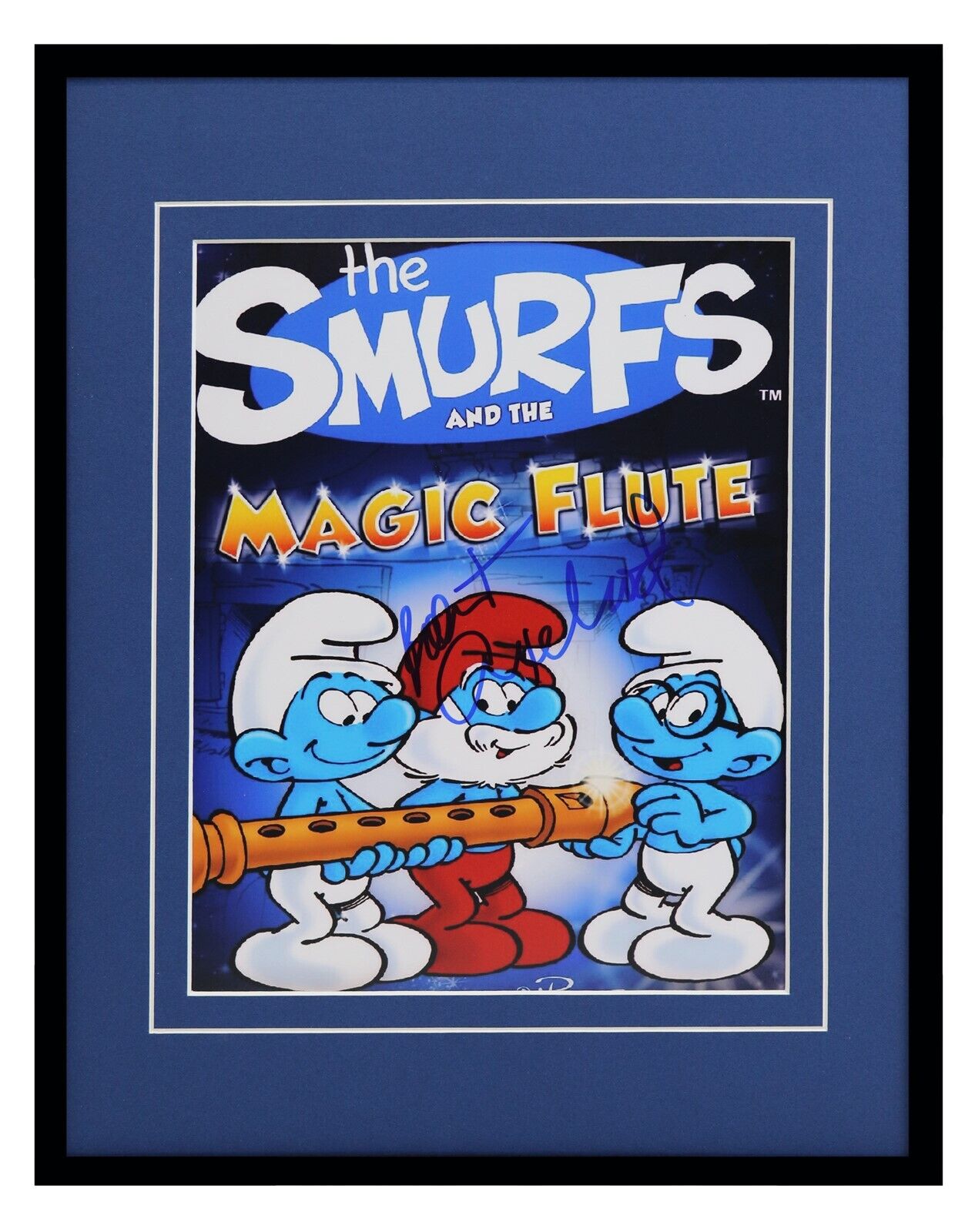 Robert Axelrod Signed Framed 11x14 Photo Display AW Smurfs Magic Flute Brainy