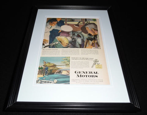 1951 GM General Motors Framed 11x14 ORIGINAL Vintage Advertisement