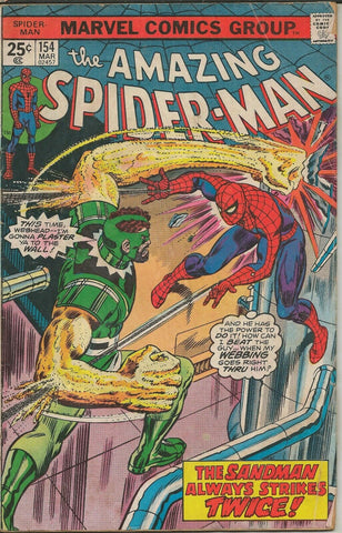 Amazing Spider-Man #154 ORIGINAL Vintage 1976 Marvel Comics Sandman