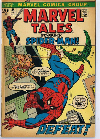 Marvel Tales #35 ORIGINAL Vintage 1972 Spider-Man Vulture Kraven