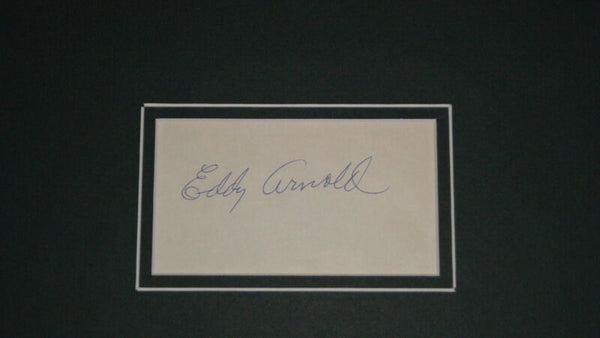 Eddy Arnold Signed Framed 11x14 Greatest Songs CD & Photo Display