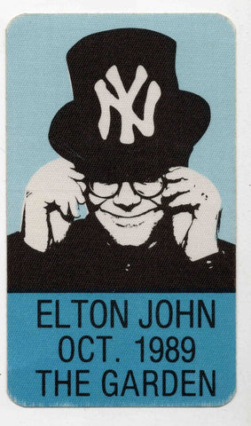 Elton John 1989 Madison Square Garden Backstage Pass New York