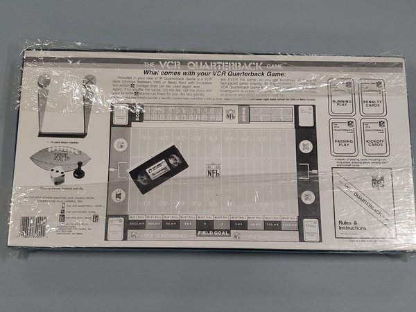 VINTAGE 1986 NFL VCR Quarterback Board Game Dolphins 49ers