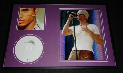 Enrique Iglesias Framed 12x18 Escape CD & Photo Display