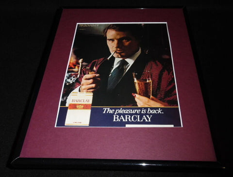 1982 Barclay Cigarettes Framed 11x14 ORIGINAL Vintage Advertisement B