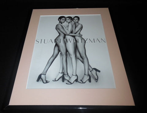 Gigi Hadid Smalls L Aldridge Stuart Weitzman Framed ORIGINAL Advertisement