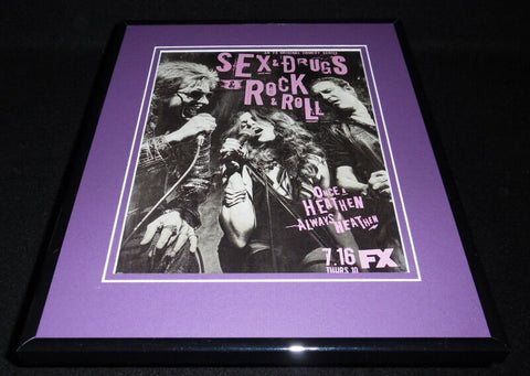 Sex Drugs Rock & Roll 2015 FX Framed 11x14 ORIGINAL Advertisement Denis Leary