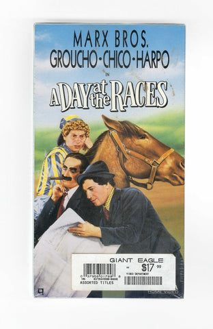 Marx Brothers A Day at the Races 1992 VINTAGE SEALED VHS Cassette