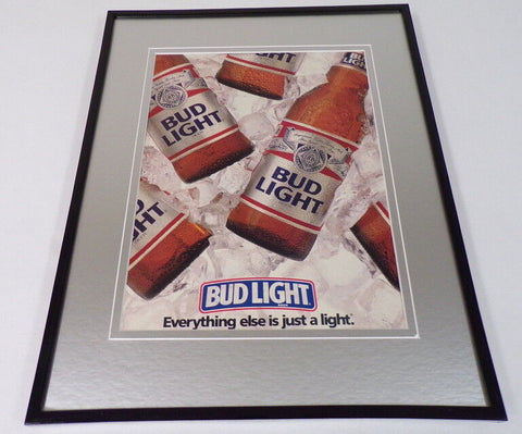 1989 Budweiser Beer Everything Else... Framed 11x14 ORIGINAL Advertisement