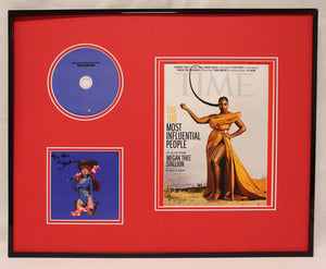 Megan Thee Stallion Signed Framed 16x20 CD + Time Cover Display JSA