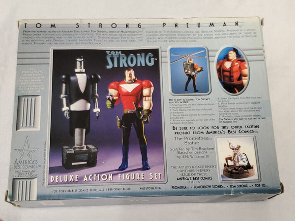 VINTAGE 2000 DC Direct Tom Strong + Pneuman Action Figure Set