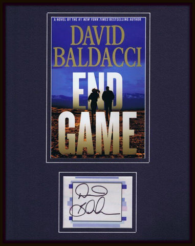 David Baldacci Signed Framed 11x14 End Game Cover Display