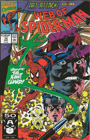 Web of Spider-Man #74 ORIGINAL Vintage 1991 Marvel Comics 