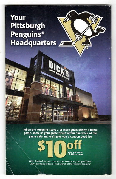 VINTAGE Mar 31 2010 Pittsburgh Penguins vs Tampa Bay Program Mike Smith Shutout