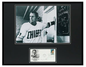 Paul Newman Facsimile Signed Framed 16x20 Slap Shot Photo Display 