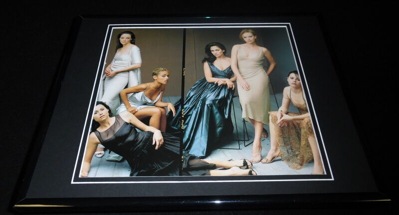 Hollywood Women 1997 Framed 11x14 Photo Display Jennifer Lopez Charlize Theron