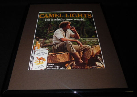 1984 Camel Lights Cigarettes Framed 11x14 ORIGINAL Vintage Advertisement I