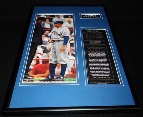 Casey Stengel Framed 12x18 Photo Display Mets