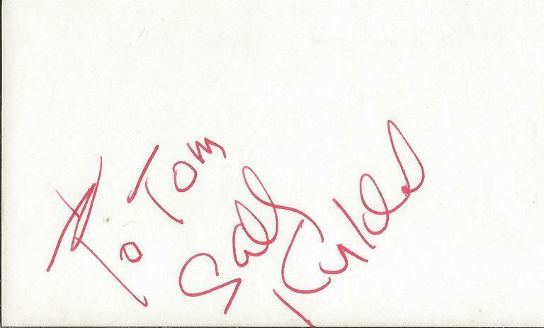 Sally Kirkland Signed Vintage 3x5 Index Card JSA 